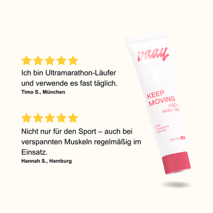KEEP MOVING CBD-Aktiv-Gel