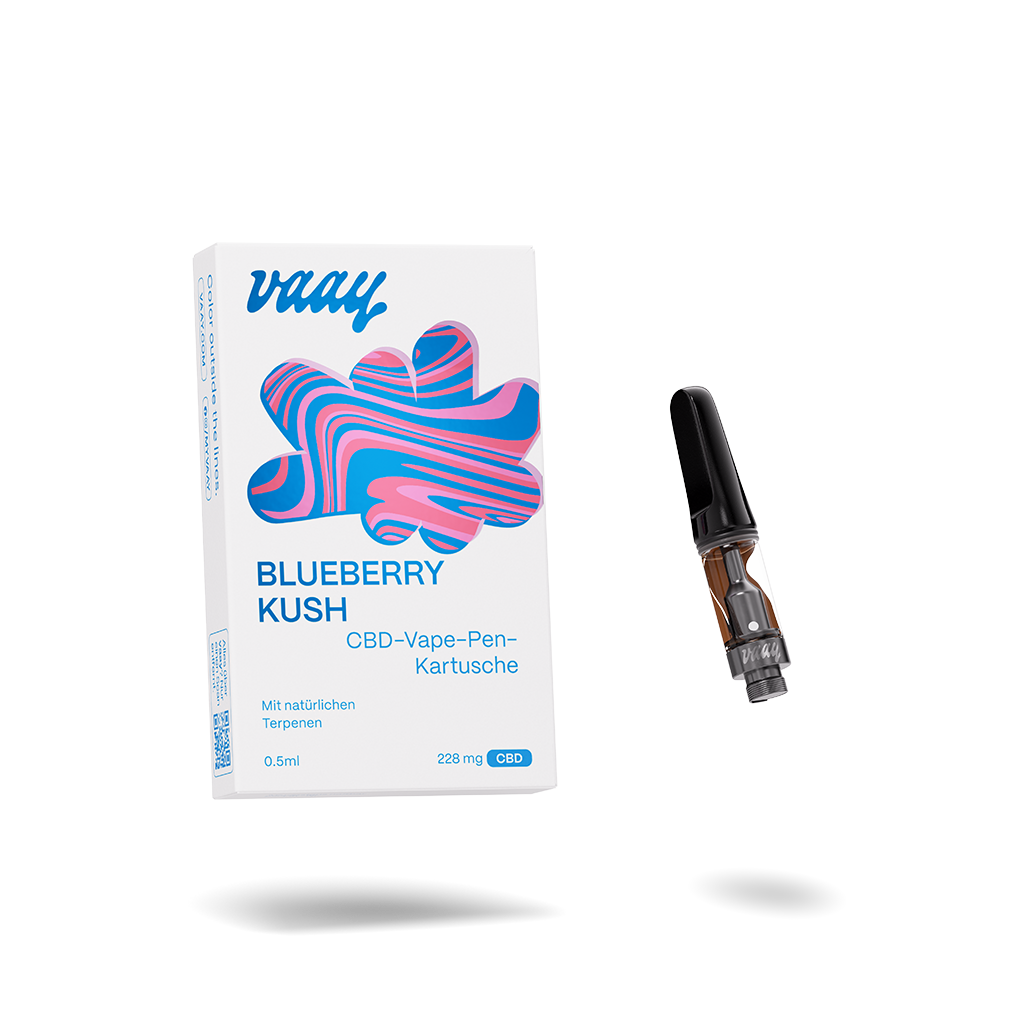 BLUEBERRY KUSH Vape-Pen-Kartusche vaay BLUEBERRY KUSH Vape-Pen-Kartusche vaay